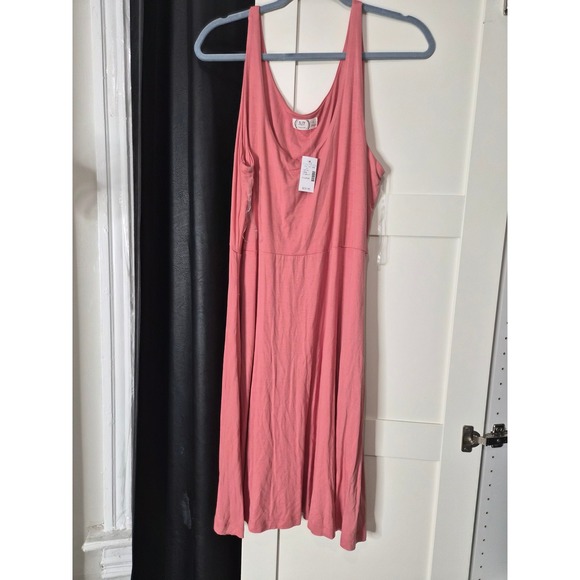 NWT‎ Maurices 24/7 Dress WomensXL SleevelessFloral CoralPink CasualComfy  Bundle - Picture 15 of 15